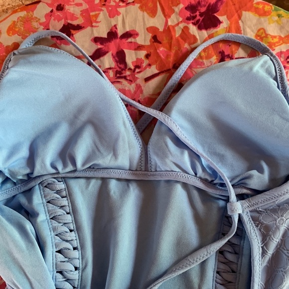 Final price ‼️‼️ Jessica Simpson Women's V-Neck Rose Bay Textured One Piece - Picture 13 of 13